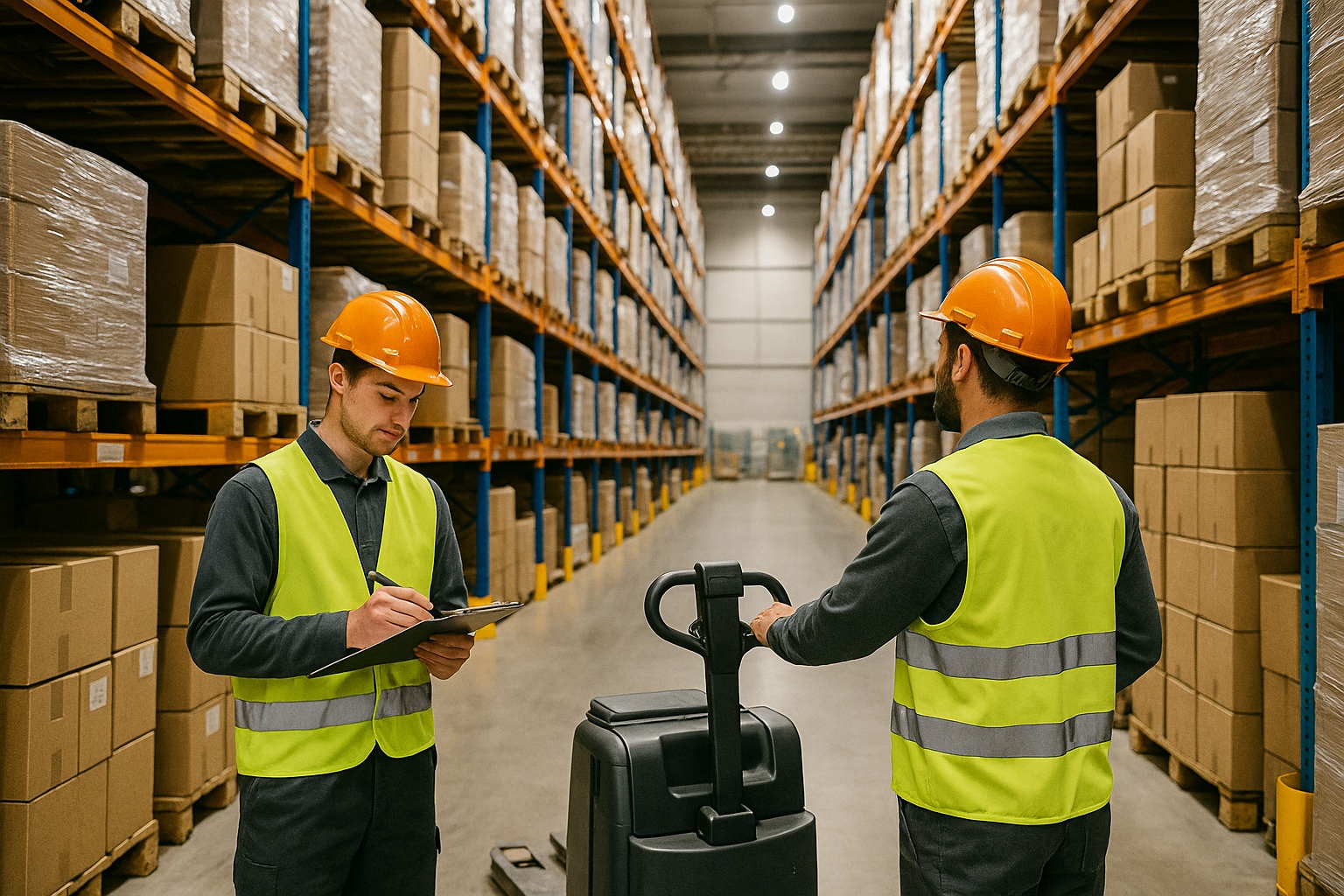 Warehouse logistics background